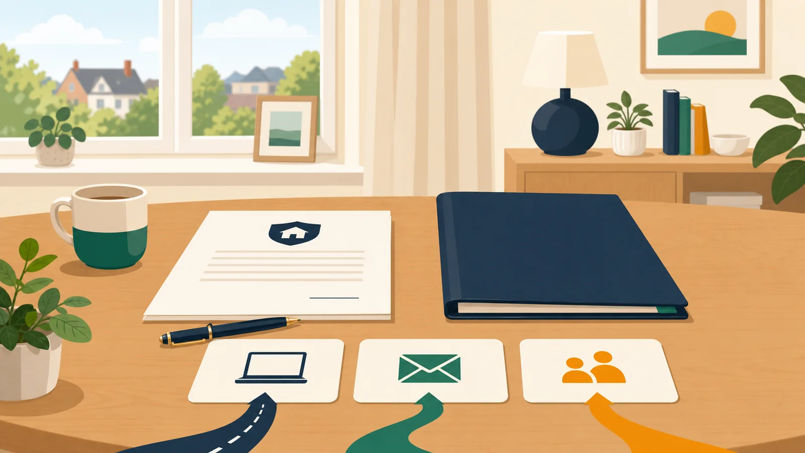Illustration showing different ways to make a will